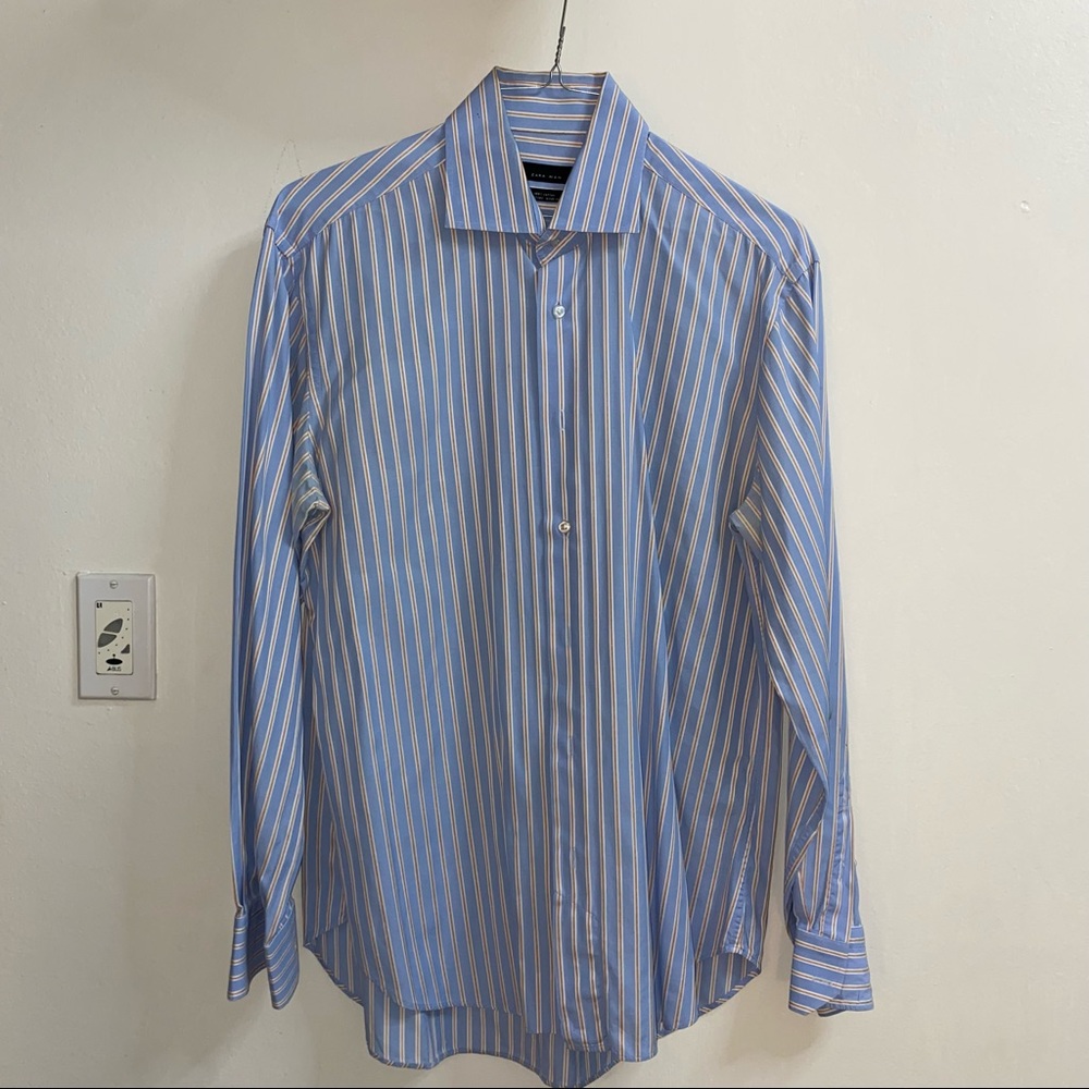 Man Button Down Casual Shirt Long Sleeve